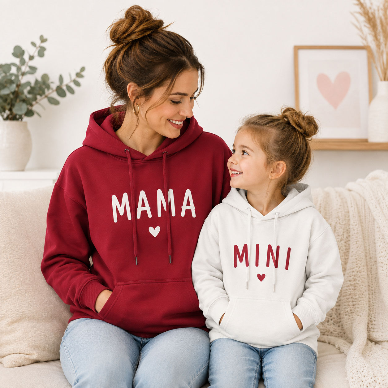 Winter Clothing Name - Sudadera con Capucha Personalizada para Familias,