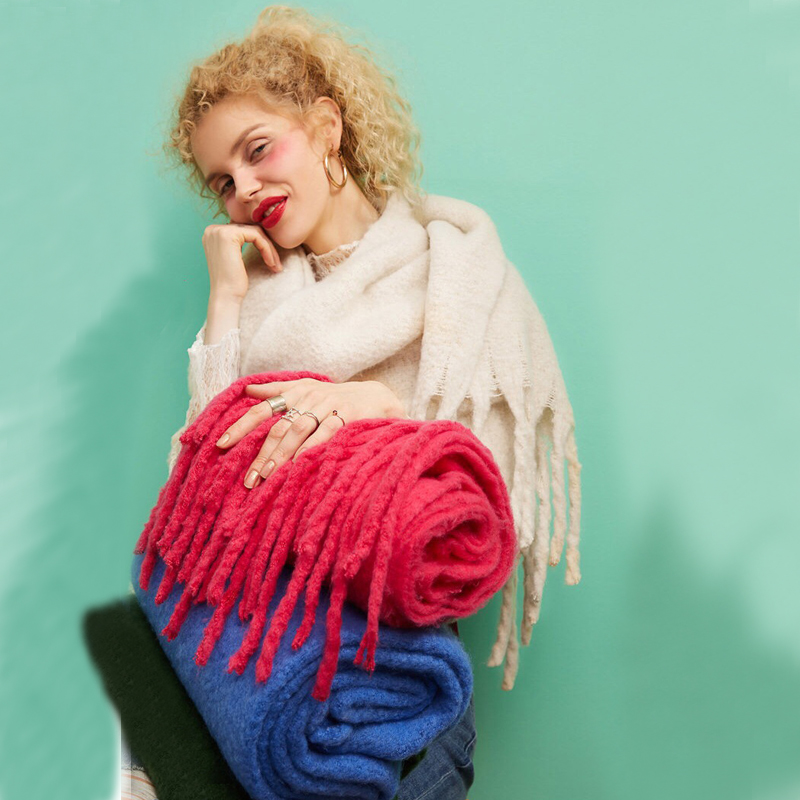 Cashmere Scarf Wrap - Bufanda de invierno de marca de