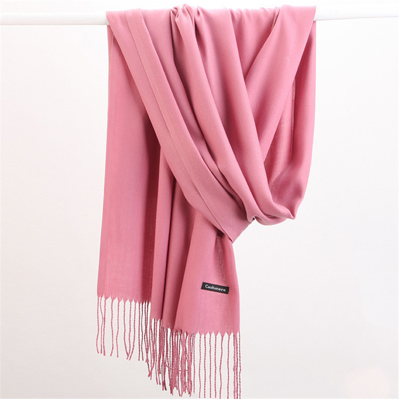 Cashmere Scarf Wrap - Moda Color sólido 2023 bufanda de