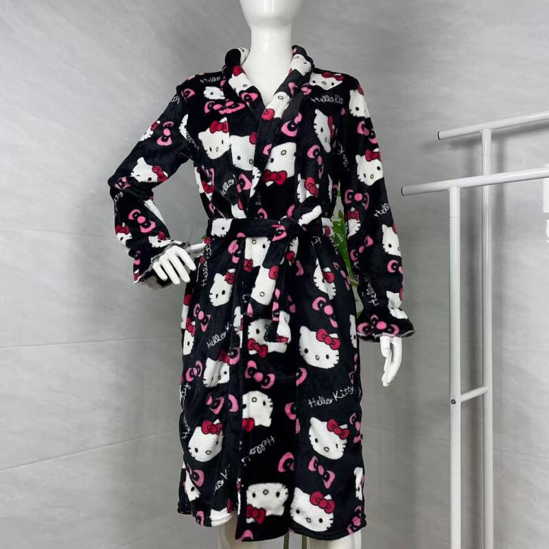 Winter Clothing Stores - Camisón Hello Kitty, nuevo albornoz cálido