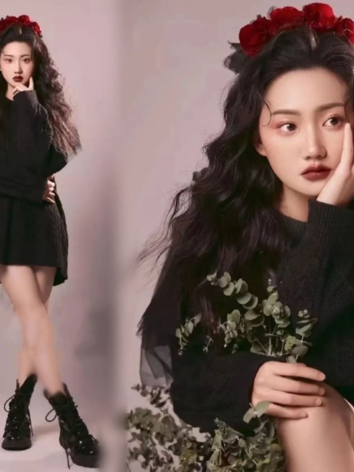 Winter Clothing Photo - Nuevo Suéter Negro de Moda para