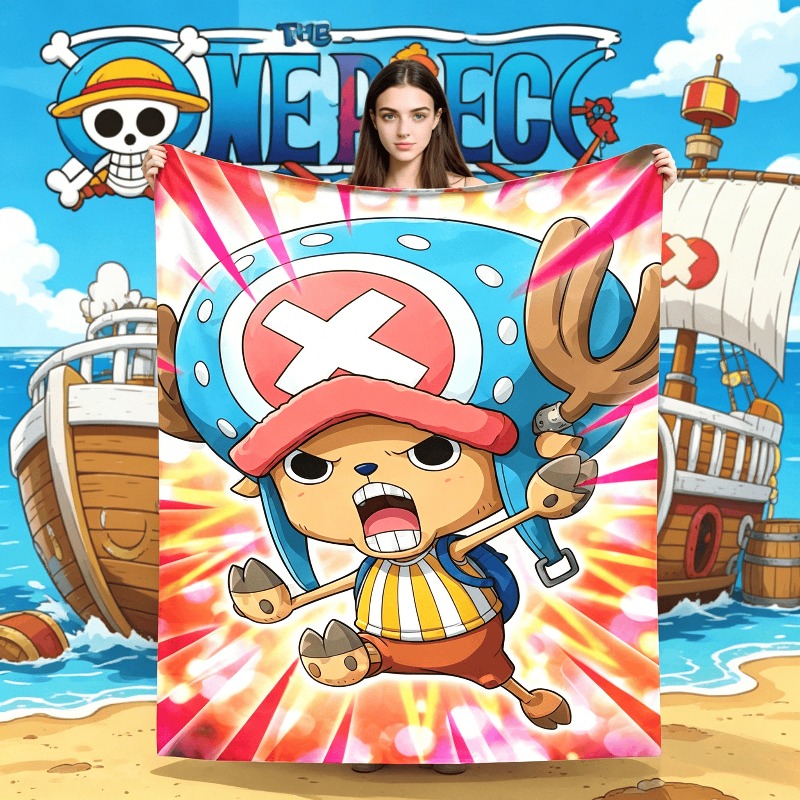 Winter Clothing Kids - Manta de Franela Tony Chopper, Cálida