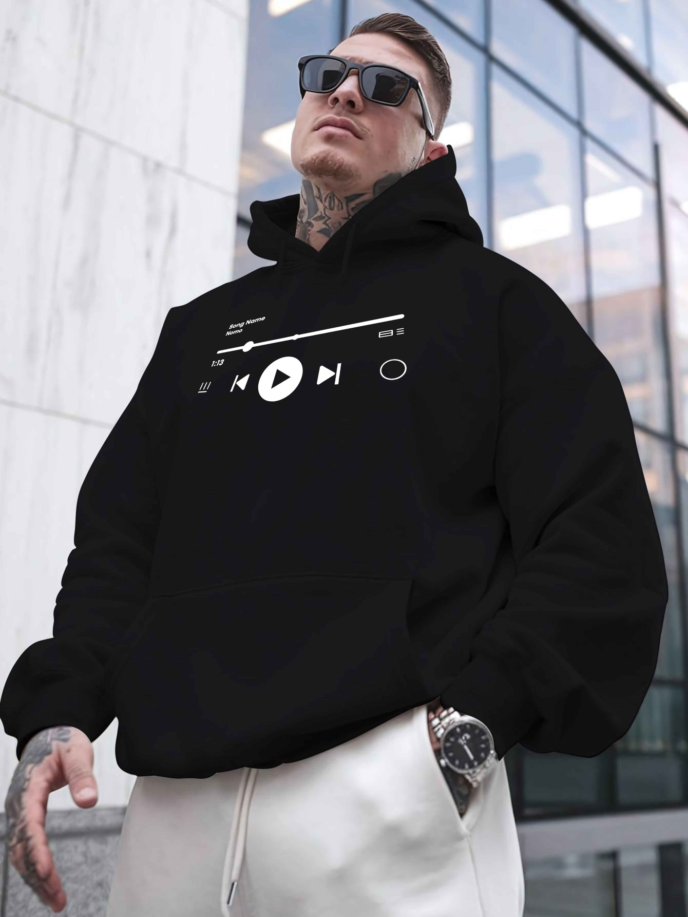 Winter Clothing Name - Sudadera de Felpa para Hombre, Modelo