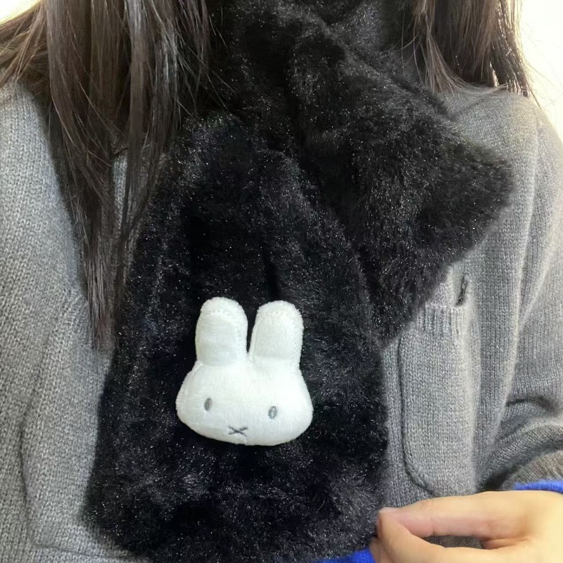 Bufanda Blanca Miffy |   Calen - Winter Clothing Cute reseña y precio