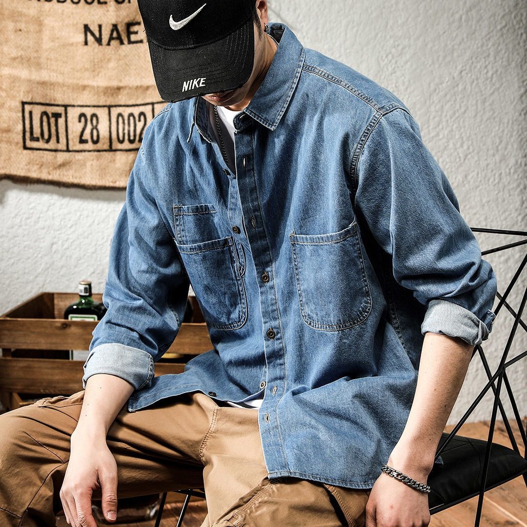 Camisa vaquera de manga larga  - Winter Clothing Stores reseña y precio