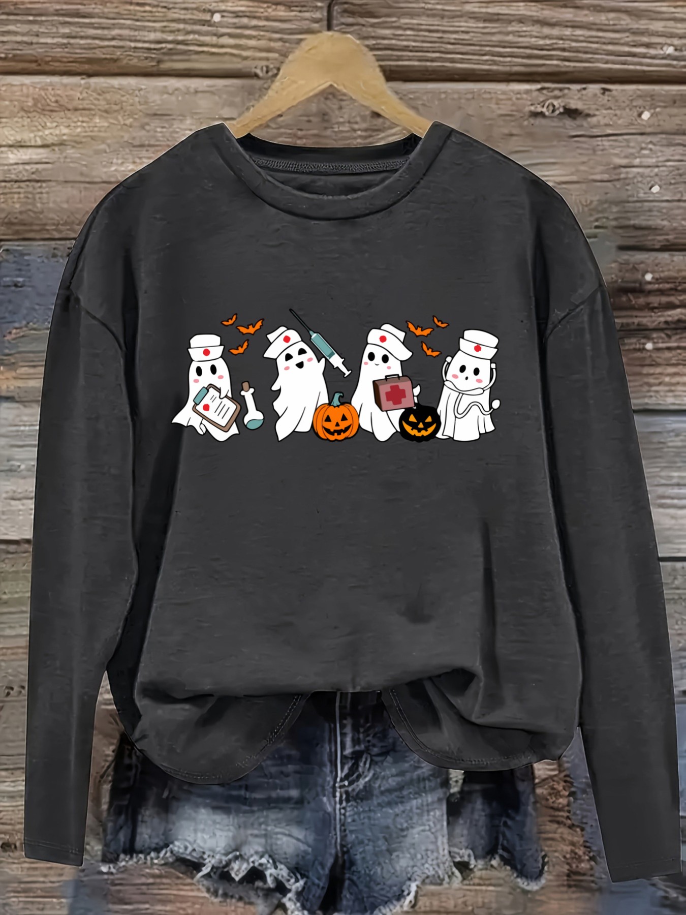 Camiseta Casual de Manga Larga - Winter Clothing Cute reseña y precio
