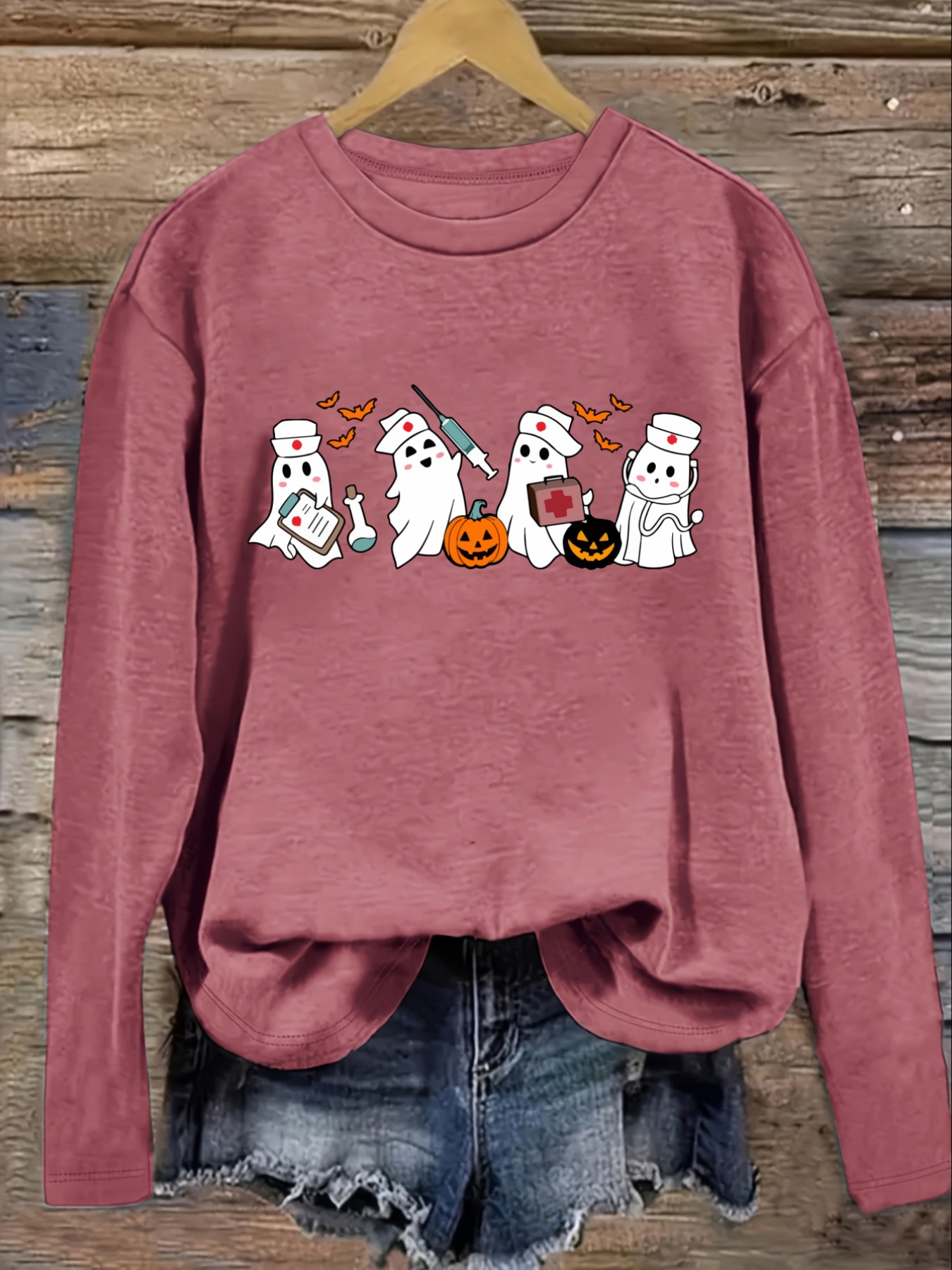 Camiseta Casual de Manga Larga - Winter Clothing Cute reseña y precio