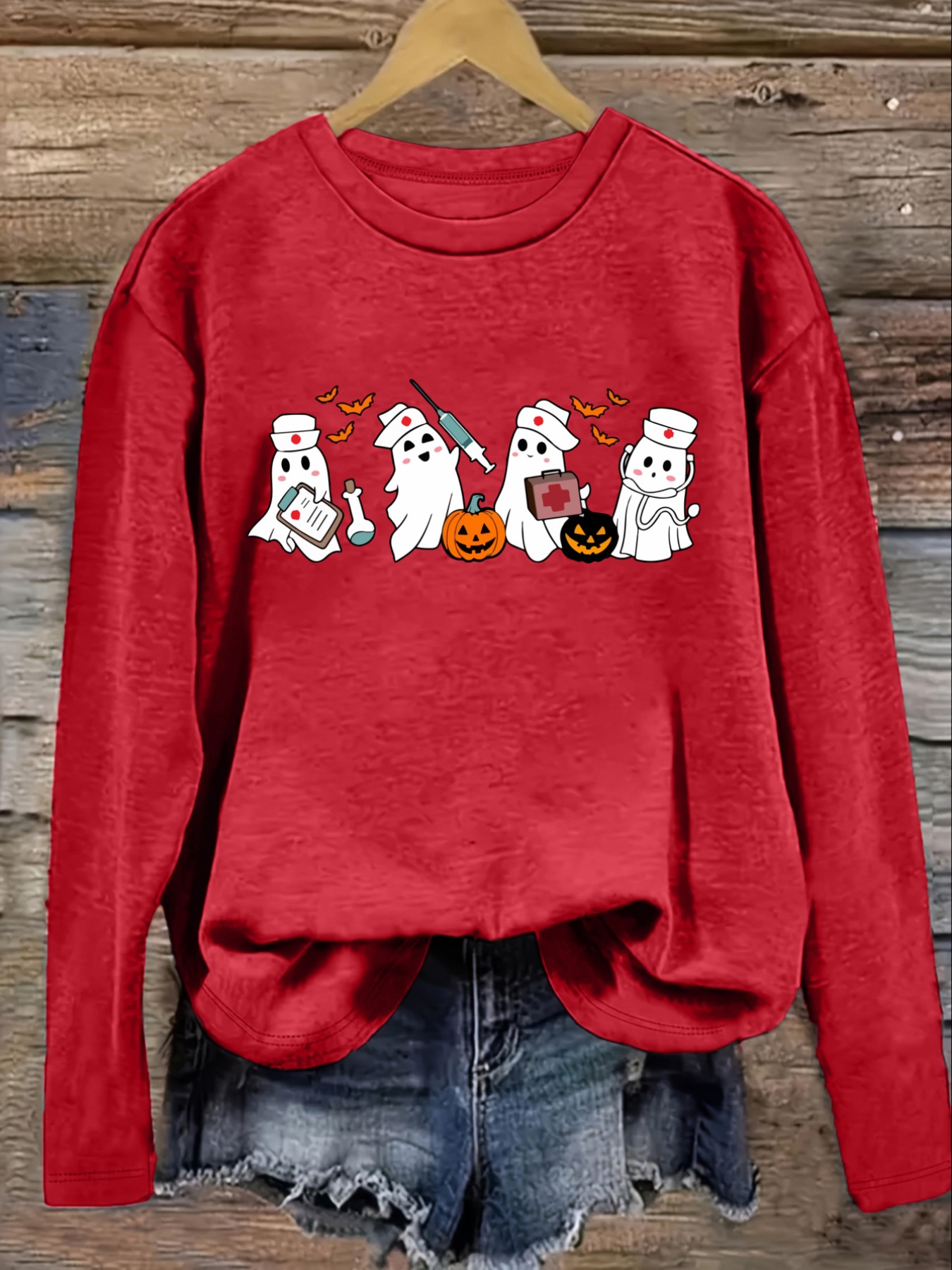 Camiseta Casual de Manga Larga - Winter Clothing Cute reseña y precio