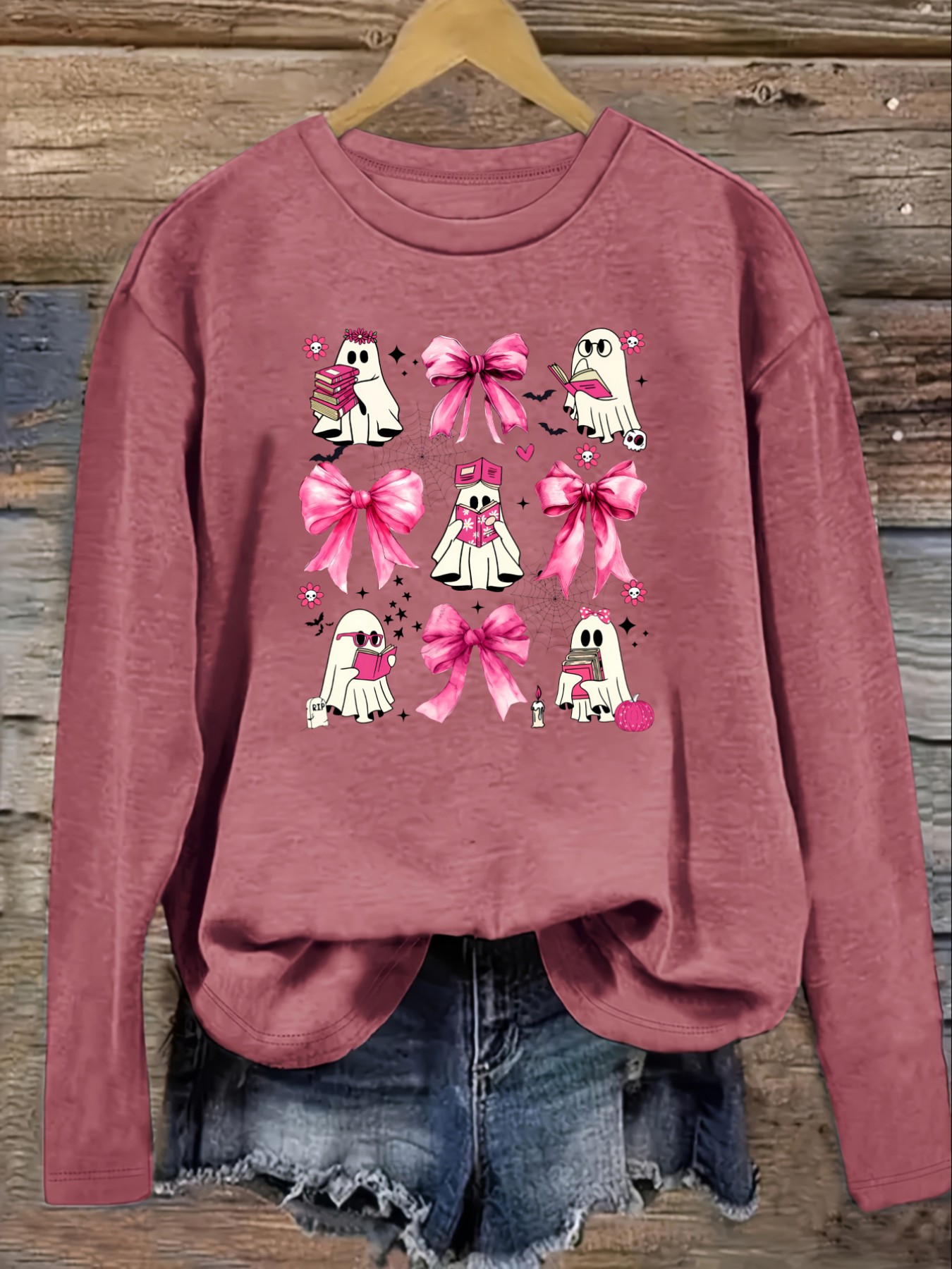 Camiseta Casual de Manga Larga - Winter Clothing Cute reseña y precio