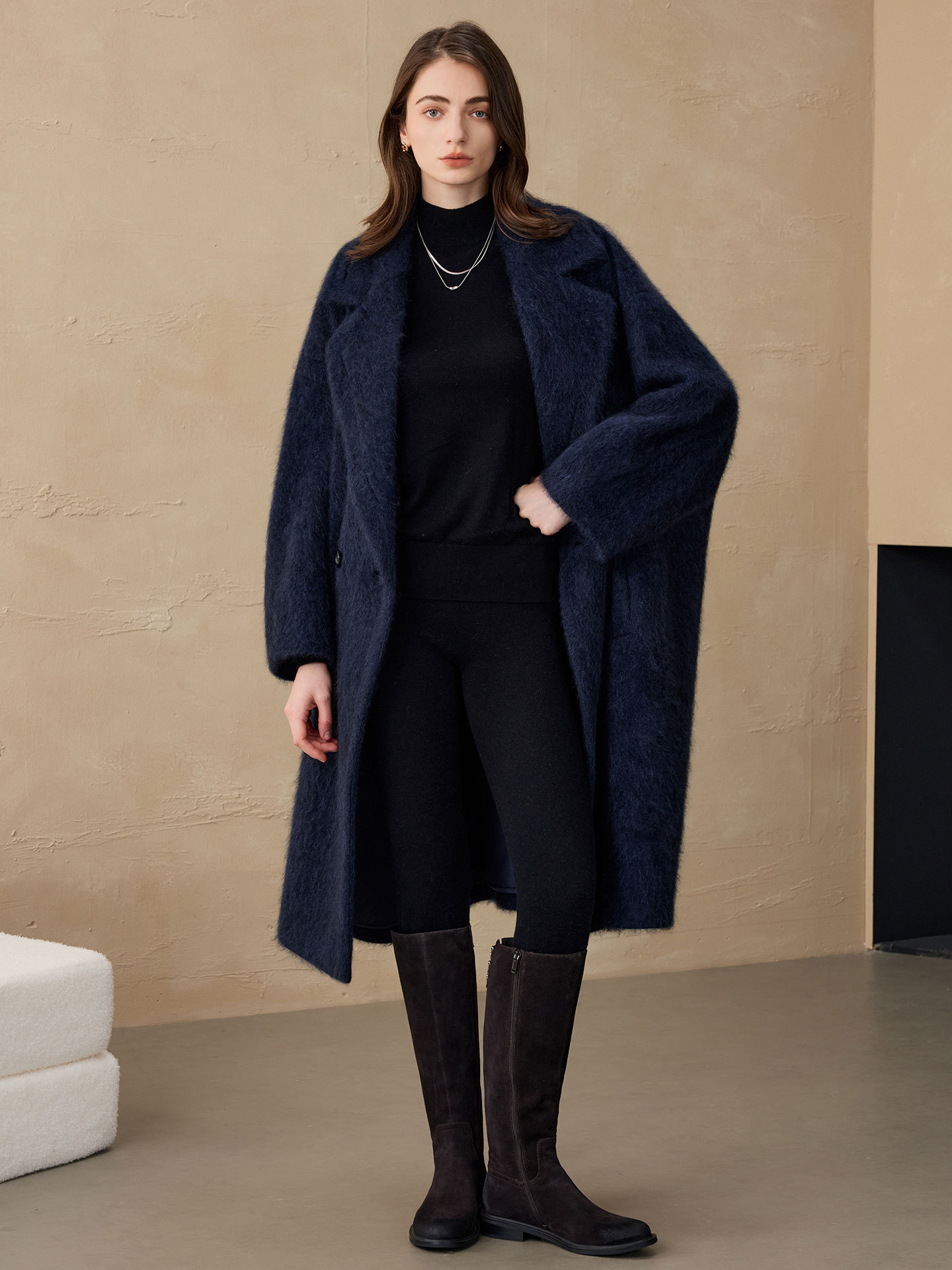 Blazer de Mujer Allingentle, C - Wool Blend Coat reseña y precio