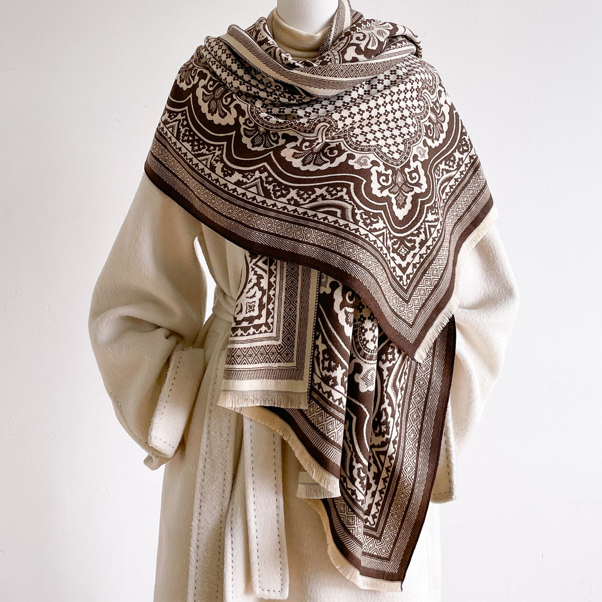 Bufanda de imitación de cachem - Cashmere Scarf Wrap reseña y precio