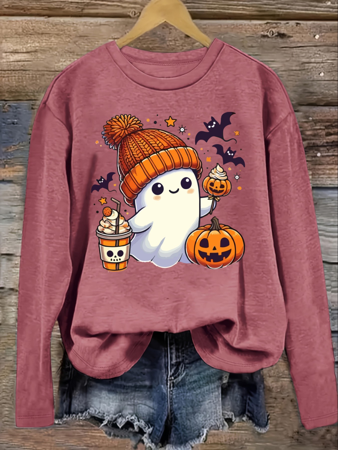 Camiseta Casual de Manga Larga - Winter Clothing Cute reseña y precio
