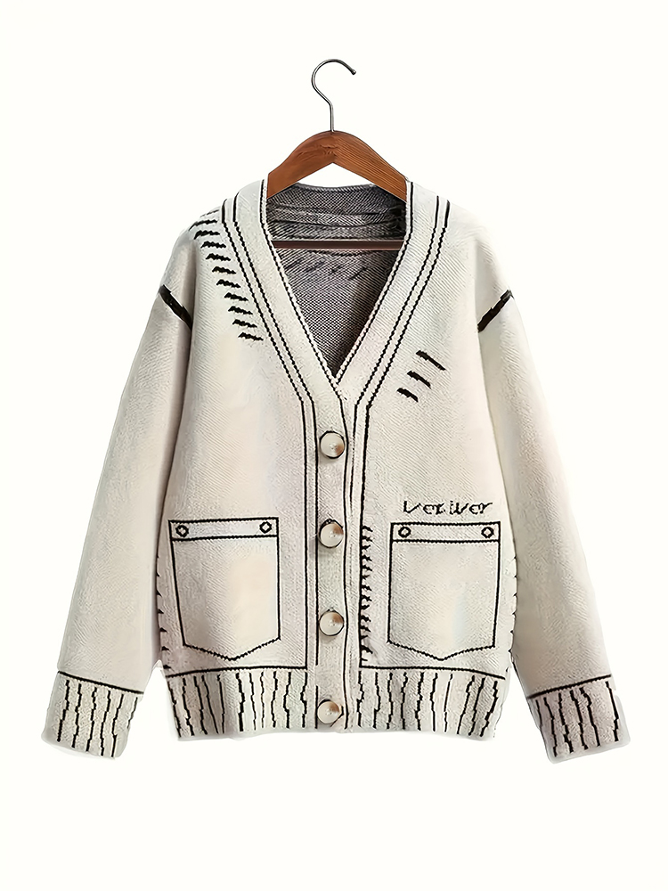 Cárdigan con botones de talla  - Winter Clothing For Sale reseña y precio