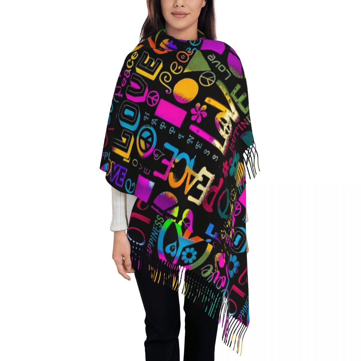 Bufanda con borlas para mujer, - Cashmere Scarf Wrap reseña y precio
