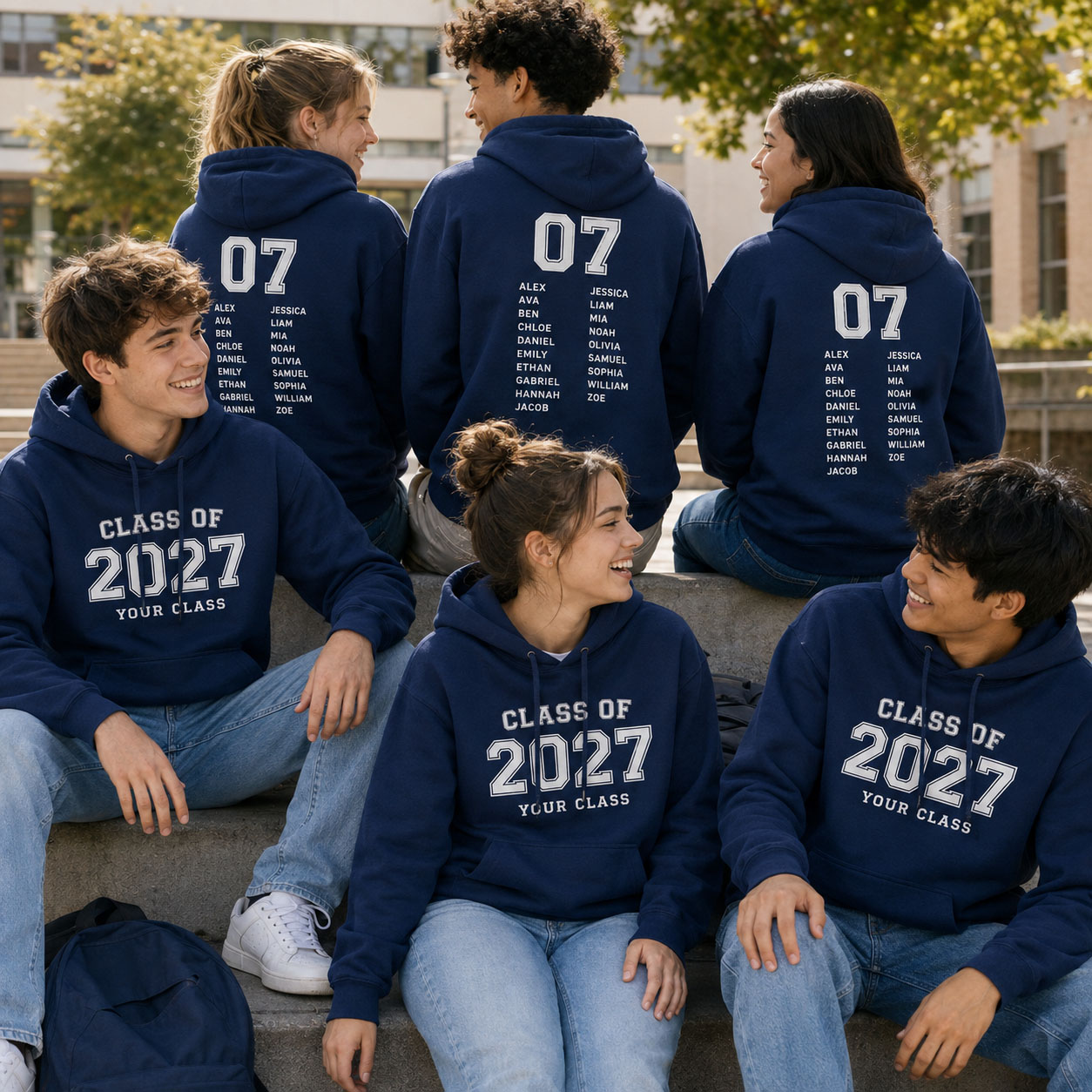 Sudadera con Capucha de Gradua - Winter Clothing Name reseña y precio