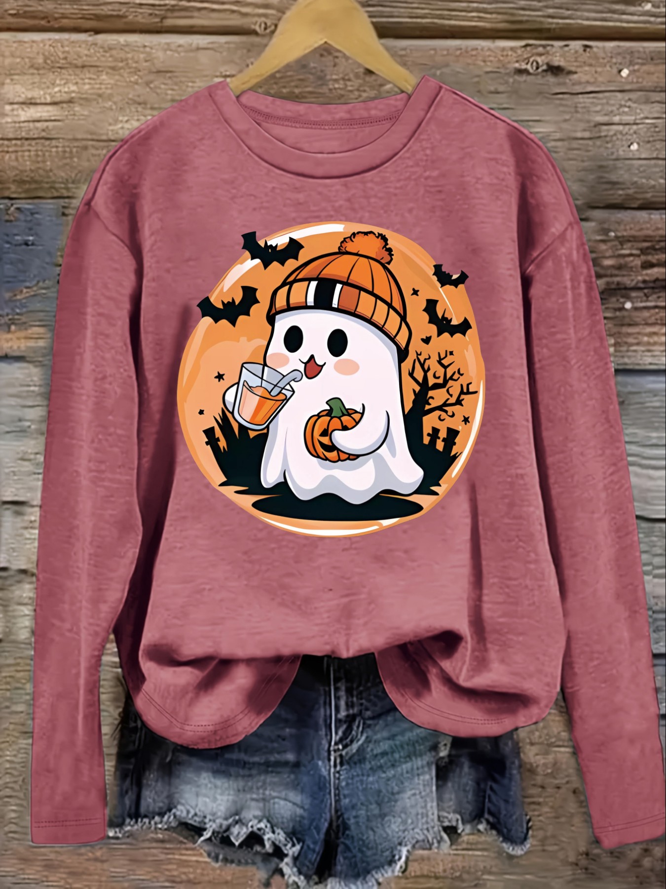 Camiseta Casual de Manga Larga - Winter Clothing Cute reseña y precio