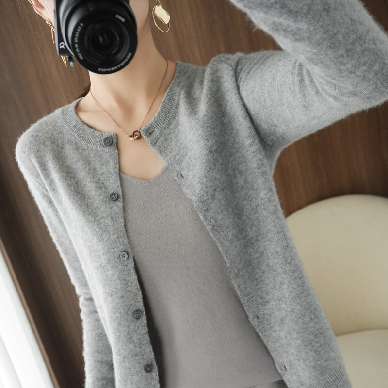 Cárdigan de lana pura para muj - Wool Blend Coat reseña y precio