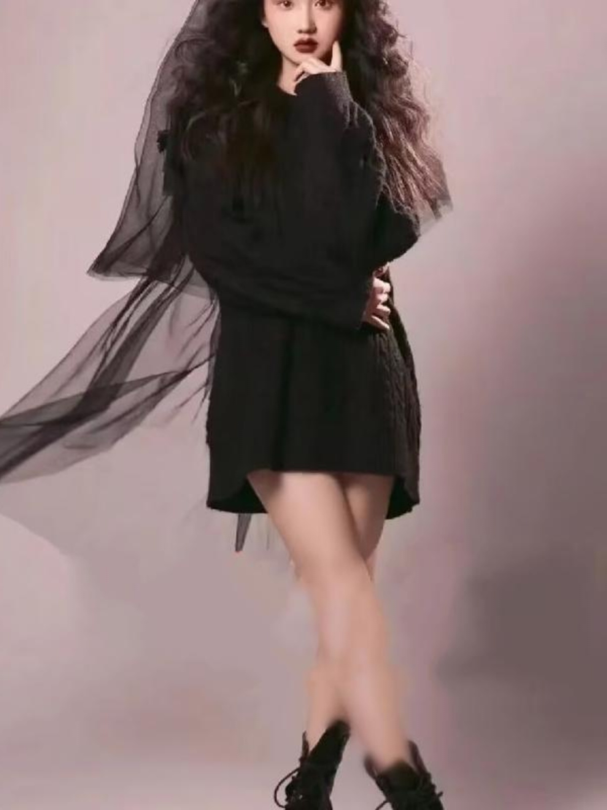 Nuevo Suéter Negro de Moda par - Winter Clothing Photo reseña y precio