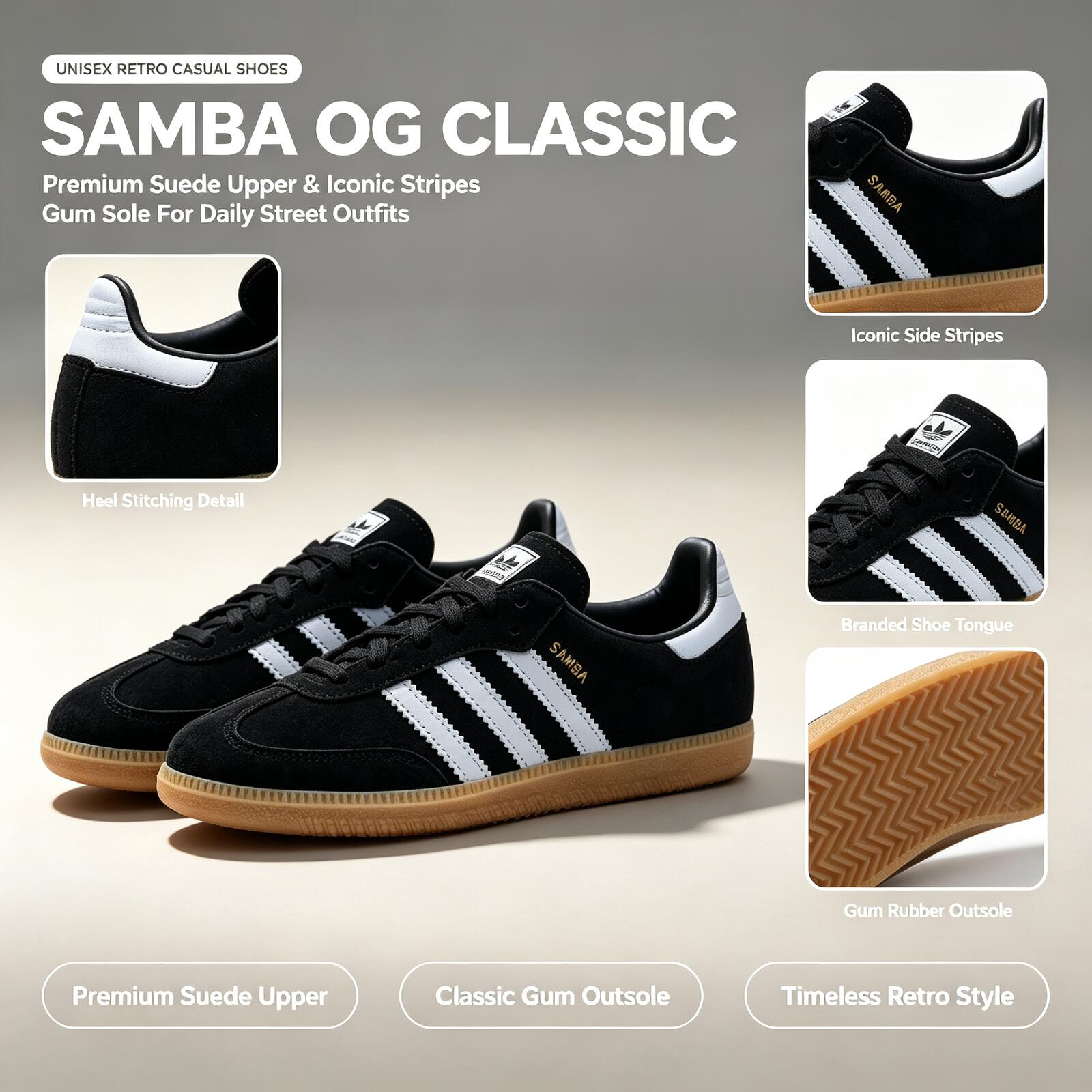 Zapatillas Retro Unisex Adidas - Adidas Shoes Samba reseña y precio