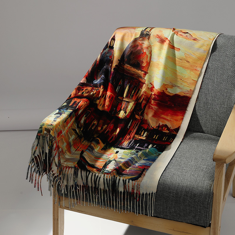 Bufanda de Cachemira con pintu - Cashmere Scarf Wrap reseña y precio